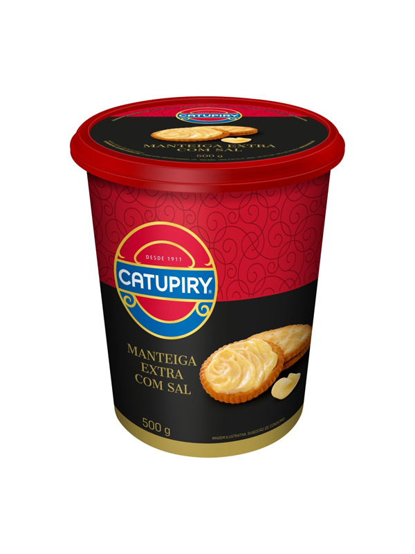 Manteiga Catupiry Sem Sal Pote Caixa com 12 unidades de 500g