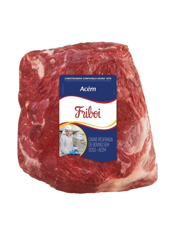 Acem bovino congelado Friboi Caixa com aproximadamente 23 kg