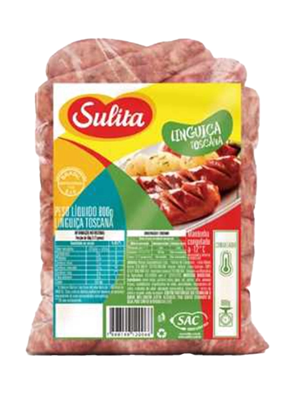 Linguiça Toscana Sulita Pacote com 16 unidades de 0,800kg