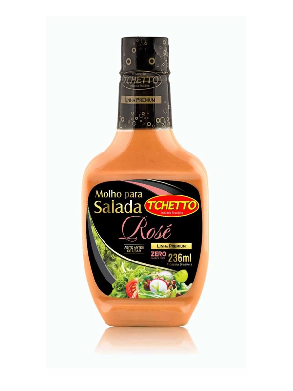 Molho para Salada Tcheto Rose Caixa com 15 unidades de 236ml