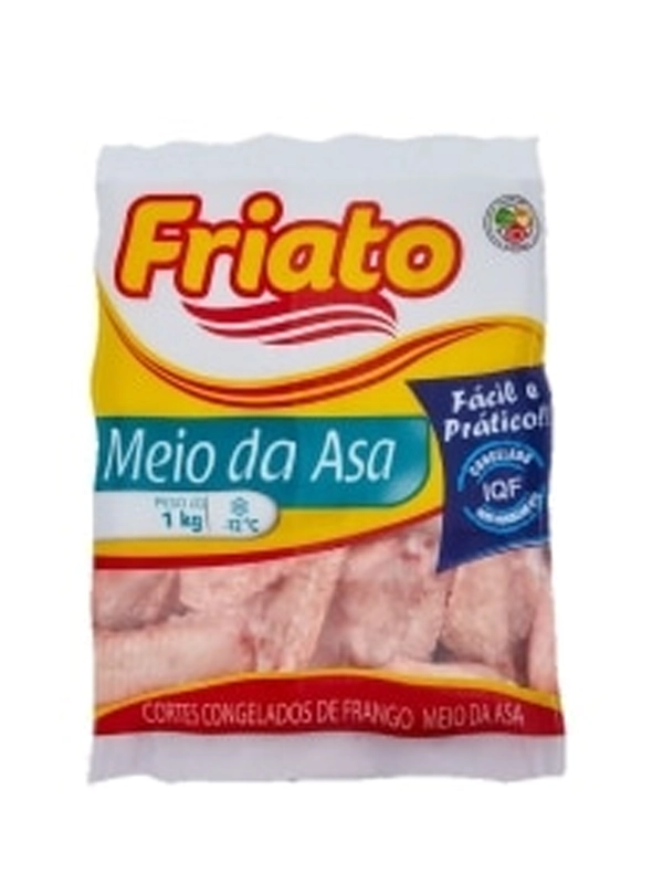 Asa de Frango IQF Caixa com 12 pacotes de 1 kg