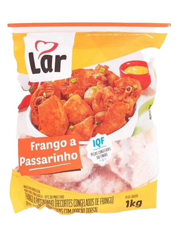 Frango Passarinho IQF Largura Caixa com 15 pacotes de 1kg