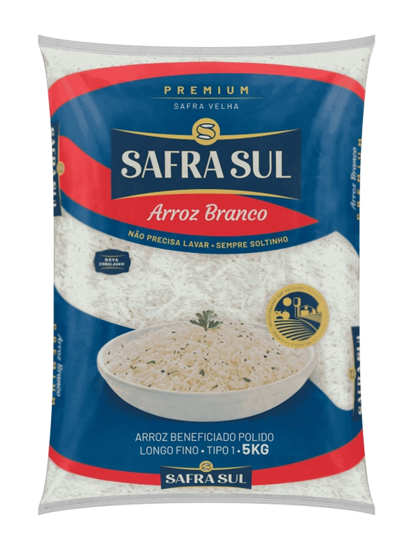 Arroz Safra Sul Tipo 1 Premium Embalagem Fechada 15 pacotes de 2kg