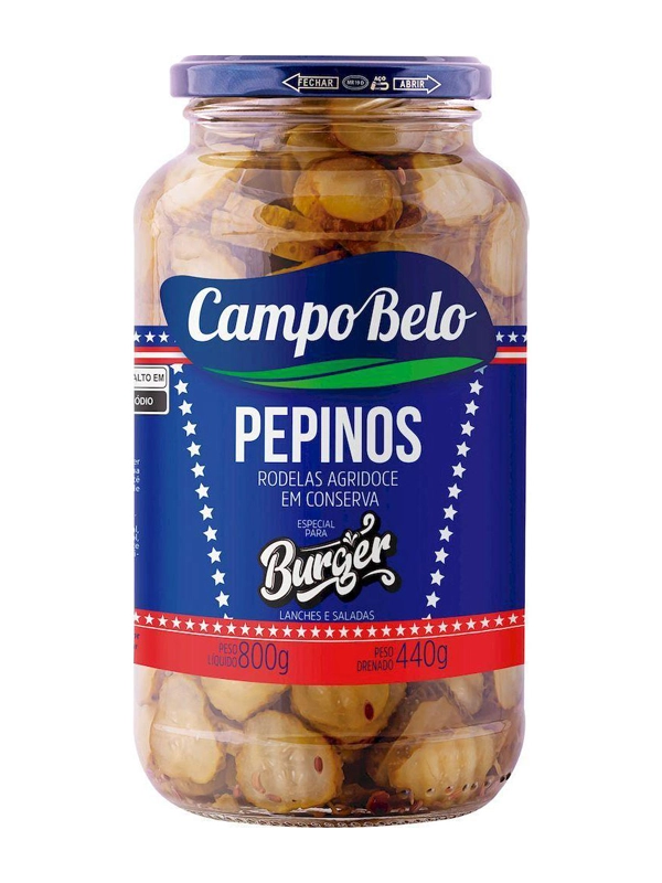 Pepino Burguer Rod Campo Belo BD 6x1,01kg