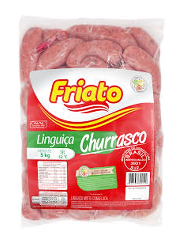 Linguiça Churrasco Friato Caixa com 4 unidades de 5 kg cada