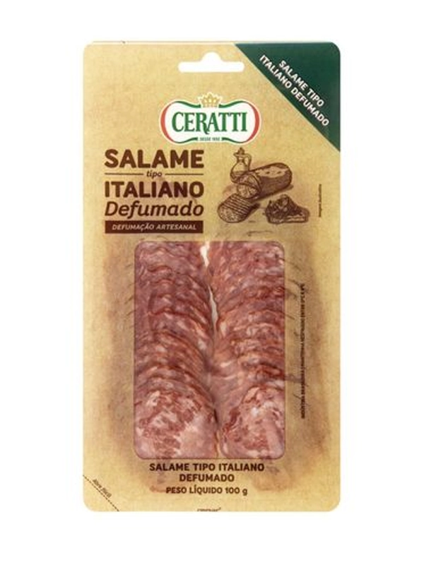 Salame Ceratti Fatiado Cx 18 x 100g