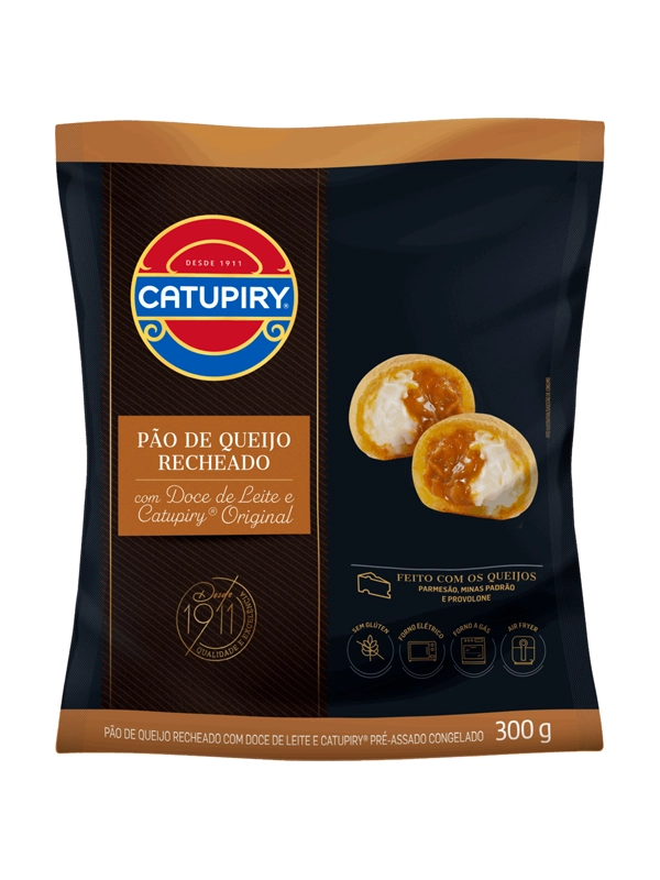 PAO DE QJO RECH DOCE LEITE CATUPIRY12X300