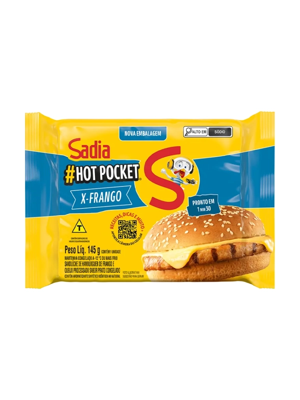 HOT POCKET X FRANGO SADIA CX 18 X 145 GR