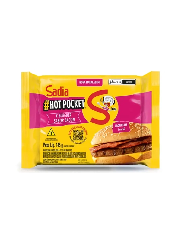 HOT POCKET X BACON SADIA CX 18 X 145 GR