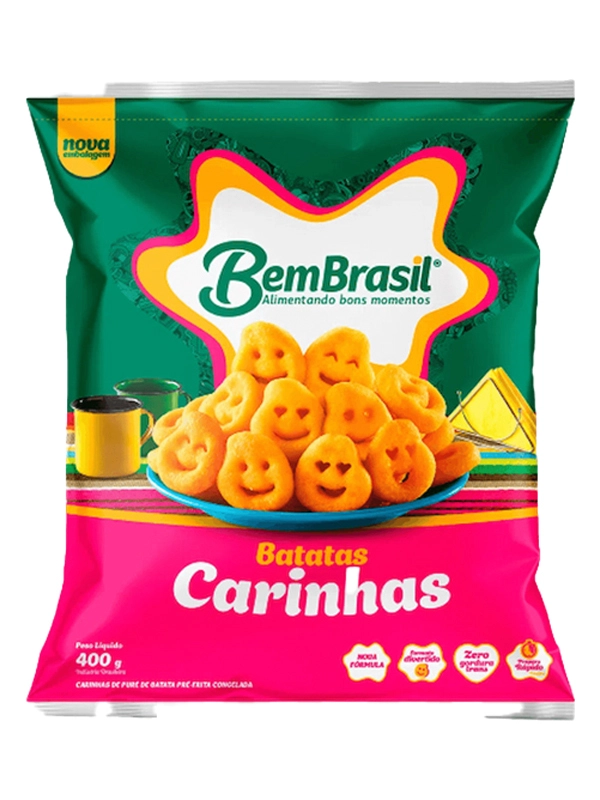 Batata B Brasil Carinha Caixa com 24 unidades de 400g