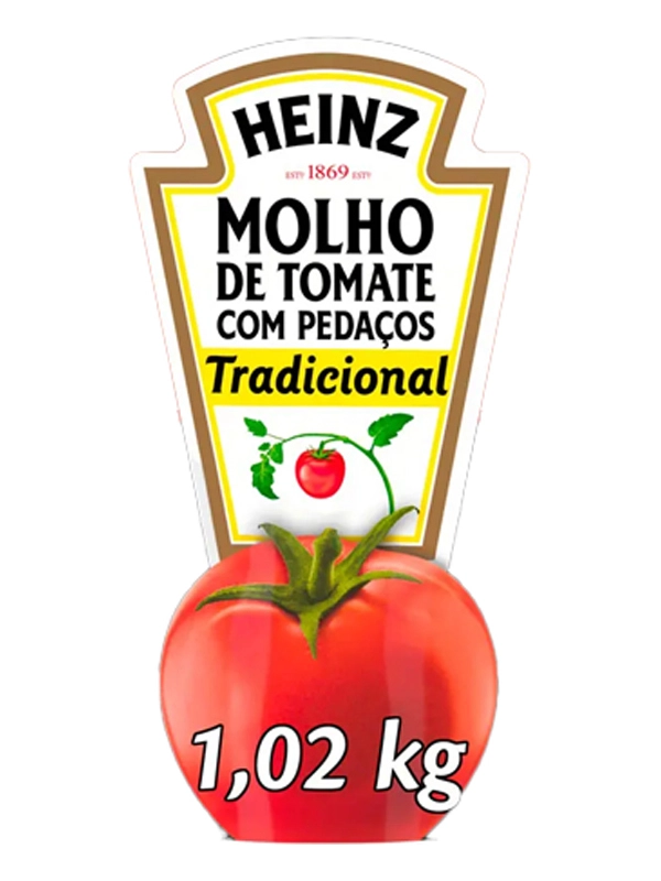 Molho de Tomate Tradicional Sache 12x 1,020kg Heinz