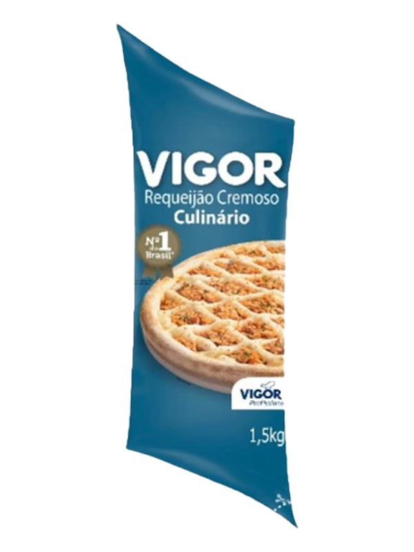 Requeijão Bisnaga Culinário Vigor 4x1,5kg