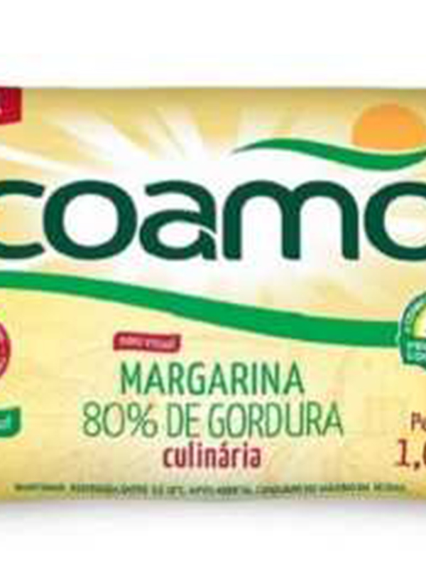 Margarina Coamo 80% Culinária Caixa com 12 unidades de 1,01 kg